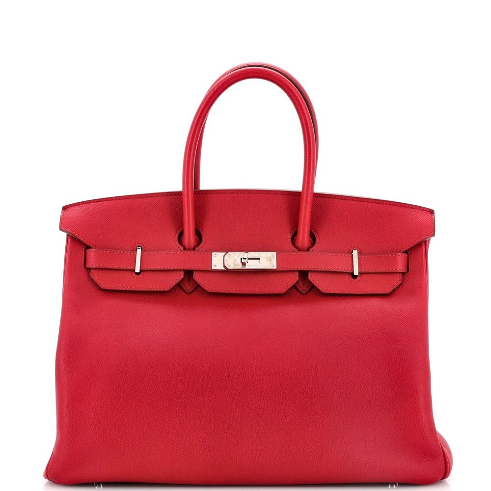 Hermes Birkin Handbag Rubis Epsom With #78159H11B - Picture 1 of 10